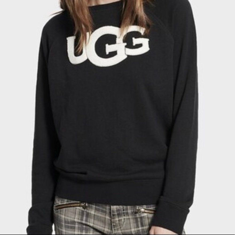 UGG Fuzzy Logo Sweatshirt, L